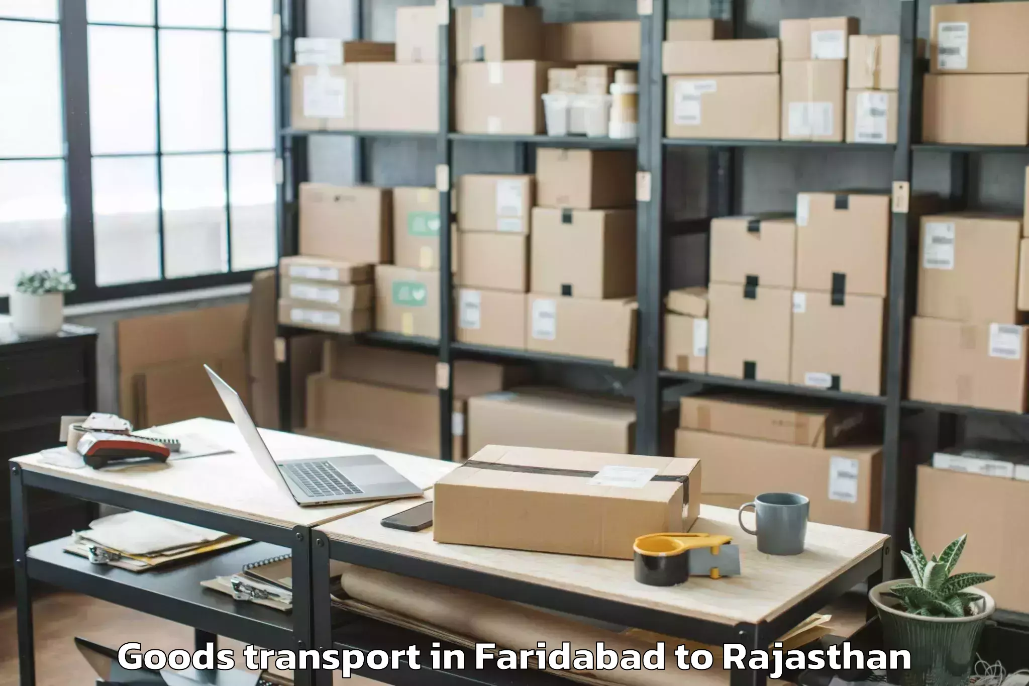 Efficient Faridabad to Chomu Goods Transport